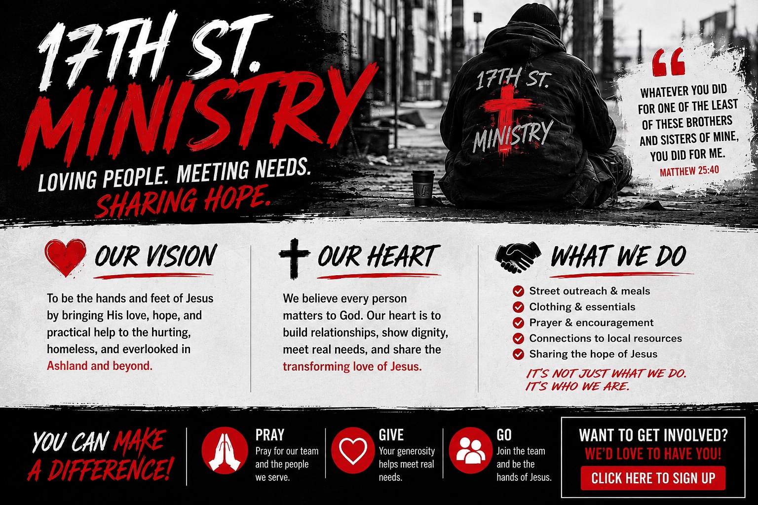 17th Street Ministry — loving people, meeting needs, sharing hope