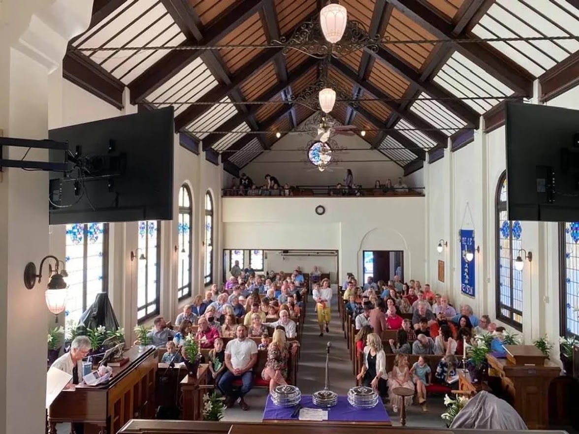FCC Ashland congregation gathered for worship