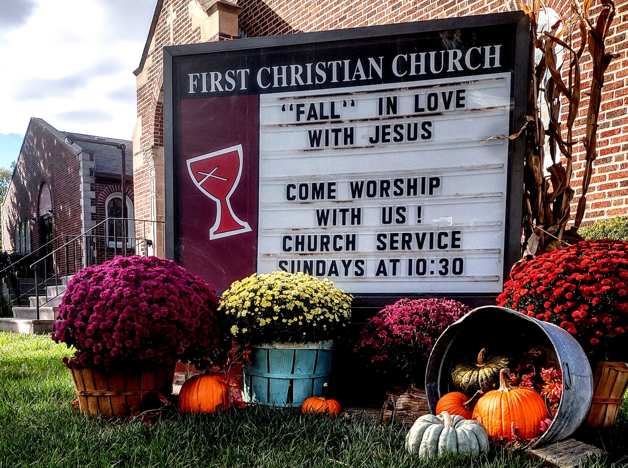 FCC Ashland congregation gathered together for worship